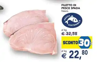 Esselunga Filetto di Pesce Spada offerta