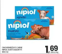 Eurospar OMOGENEIZZATI CARNE NIPIOL GUSTI ASSORTITI offerta