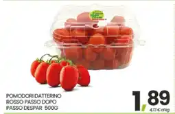 Eurospar POMODORI DATTERINO ROSSO PASSO DOPO PASSO DESPAR 500G offerta