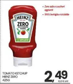 Eurospar TOMATO KETCHUP HEINZ ZERO offerta