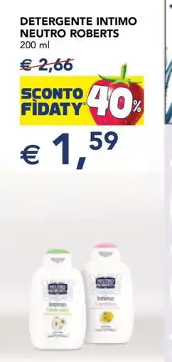 Esselunga DETERGENTE INTIMO NEUTRO ROBERTS offerta