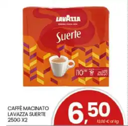 Eurospar CAFFÈ MACINATO LAVAZZA SUERTE 250G X2 offerta