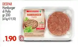 Eurospar DESPAR Hamburger di Pollo offerta