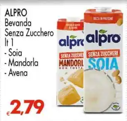 Eurospar ALPRO Bevanda Senza Zucchero lt 1 offerta