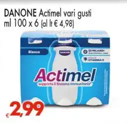 Eurospar Danone Actimel vari gusti offerta