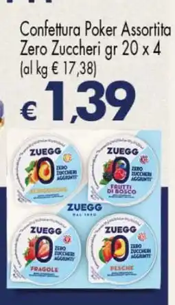 Eurospar Confettura Poker Assortita Zero Zuccheri offerta