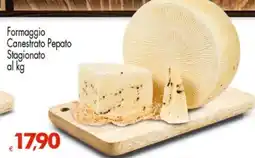 Eurospar Formaggio Canestrato Pepato Stagionato al kg offerta