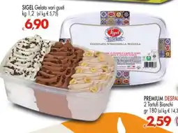 Eurospar SIGEL Gelato vari gusti offerta