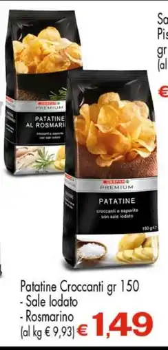 Eurospar Patatine Croccanti gr 150 offerta