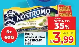 Eurospar Tonno all'olio di oliva Nostromo offerta