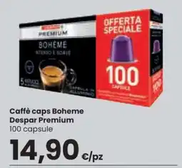 Eurospar Caffè caps Boheme Despar Premium offerta
