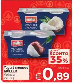 Eurospar Yogurt Cremoso Müller offerta
