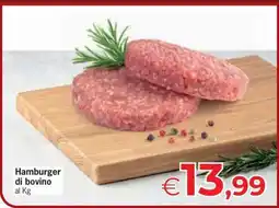 Eurospar Hamburger di bovino offerta
