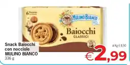 Eurospar Snack Baiocchi con nocciole offerta