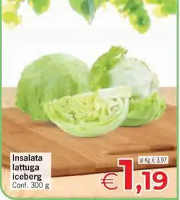 Eurospar Insalata lattuga iceberg offerta