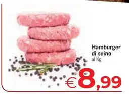 Eurospar Hamburger Di Suino offerta