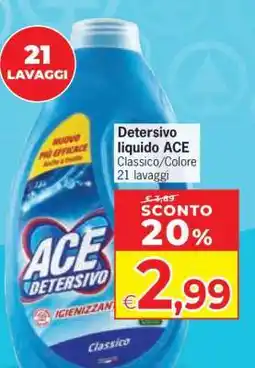 Eurospar Detersivo liquido ACE offerta