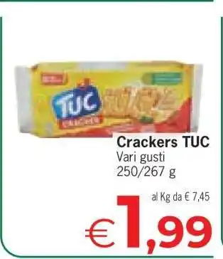 Eurospar Crackers TUC offerta