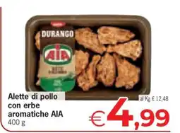 Eurospar Alette di pollo con erbe aromatiche AIA offerta