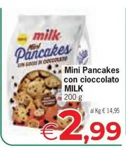 Eurospar Mini Pancakes con cioccolato MILK offerta