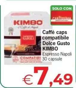 Eurospar Caffè caps compatibile Dolce Gusto KIMBO offerta