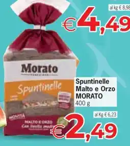Eurospar Spuntinelle Malto e Orzo MORATO offerta