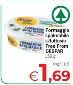 Eurospar Formaggio spalmabile s/lattosio Free From DESPAR offerta