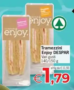 Eurospar Tramezzini Enjoy DESPAR offerta