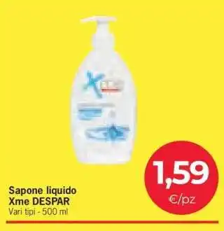 Eurospar Sapone liquido Xme DESPAR offerta