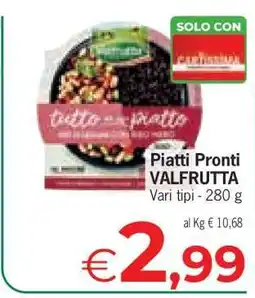 Eurospar Piatti Pronti VALFRUTTA offerta