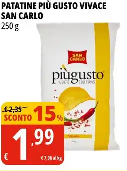 Tigros Patatine più gusto vivace SAN CARLO offerta
