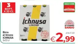 Eurospar Birra al limone ICHNUSA offerta
