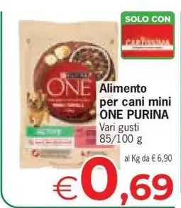 Eurospar Alimento per cani mini ONE PURINA offerta
