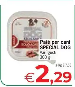 Eurospar Patè per cani SPECIAL DOG offerta