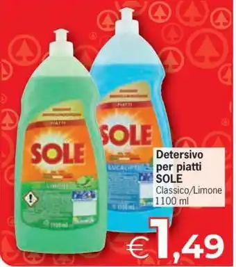 Eurospar Detersivo per piatti SOLE offerta