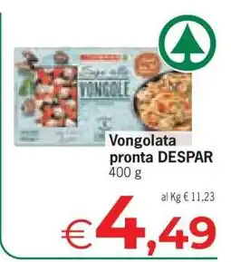 Eurospar Vongolata pronta DESPAR offerta