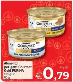 Eurospar ALIMENTO PER GATTI GOURMET GOLD PURINA offerta