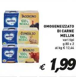 Coal Omogeneizzato di carne MELLIN offerta