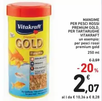 Spazio Conad Vitakraft Mangime per Pesci Rossi Premium Gold, per Tartarughe 250 ml offerta