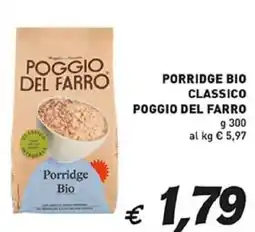 Coal Porridge bio classico POGGIO DEL FARRO offerta