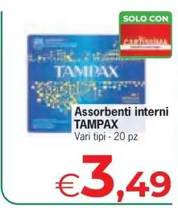 Eurospar ASSORBENTI INTERNI TAMPAX offerta