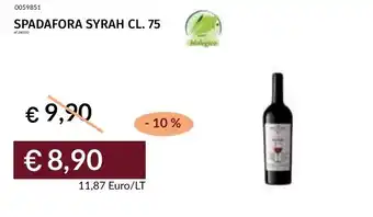 Prezzemolo e Vitale Spadafora syrah offerta