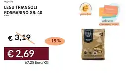 Prezzemolo e Vitale Legu triangoli rosmarino offerta