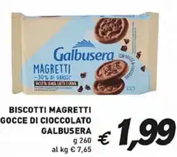 Coal Biscotti magretti gocce di cioccolato GALBUSERA offerta