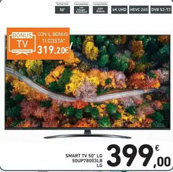 Spazio Conad LG Smart TV 50" LG 50UP78003LB offerta