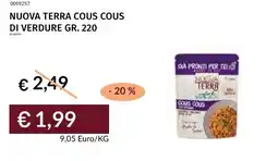 Prezzemolo e Vitale Nuova terra cous cous di verdure offerta