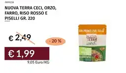 Prezzemolo e Vitale Nuova terra ceci, orzo, farro, riso rosso e piselli offerta