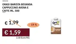 Prezzemolo e Vitale Orasi barista bevanda cappuccino avena e caffe offerta