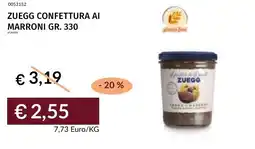 Prezzemolo e Vitale Zuegg confettura ai marroni offerta