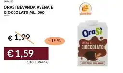 Prezzemolo e Vitale Orasi bevanda avena e cioccolato offerta